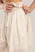 Wide legged pants in metallic cotton